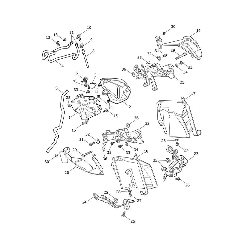 Système Refroidissement Chassis Tiger 1200 GT Pro (VIN à partir de AV5527)