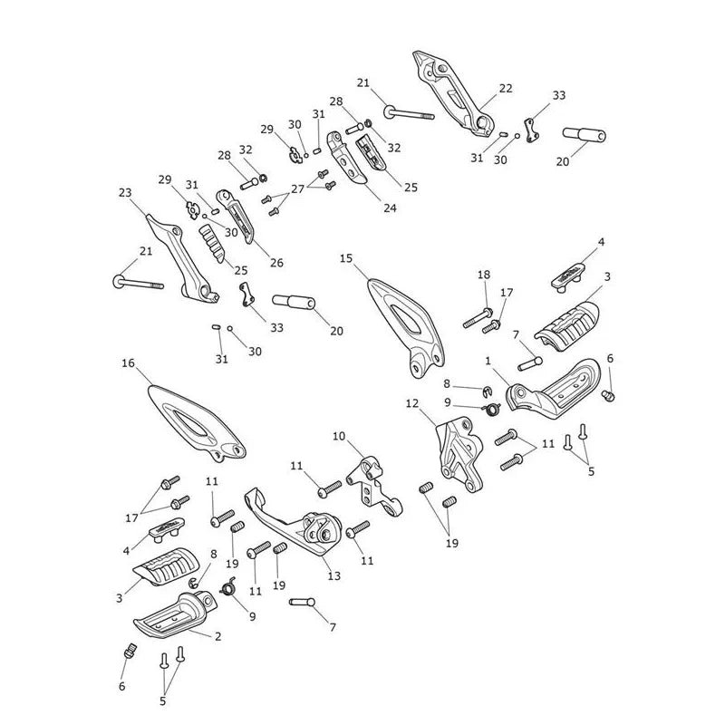 Repose Pieds et Platines Rocket 3 R Micro-Fiche