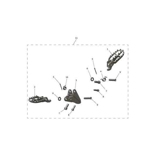Repose Pieds et Platines TF 250-C Micro-Fiche