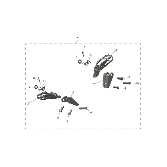 Repose Pieds et Platines TF 450-X Micro-Fiche