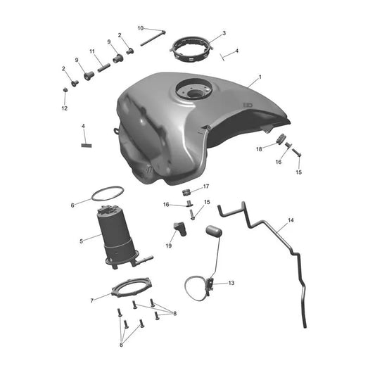 Réservoir Carburant Trident 800 Micro-Fiche