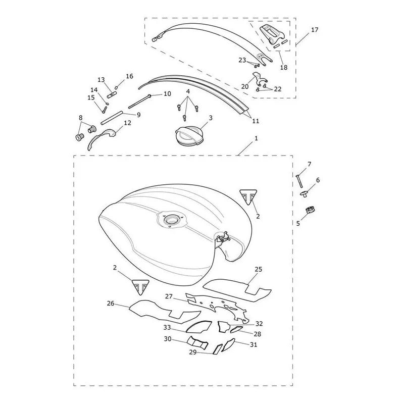 Réservoir Carburant V2 Rocket 3 R Micro-Fiche