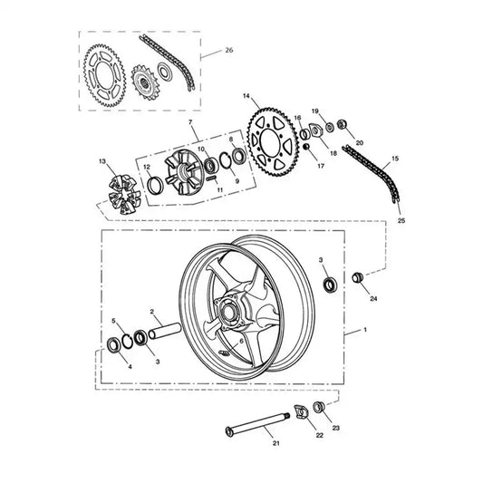 Roue Arrière et Transmission