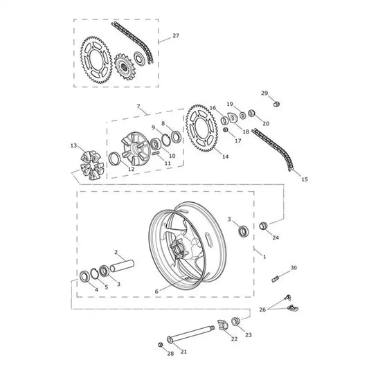 Roue Arrière et Transmission