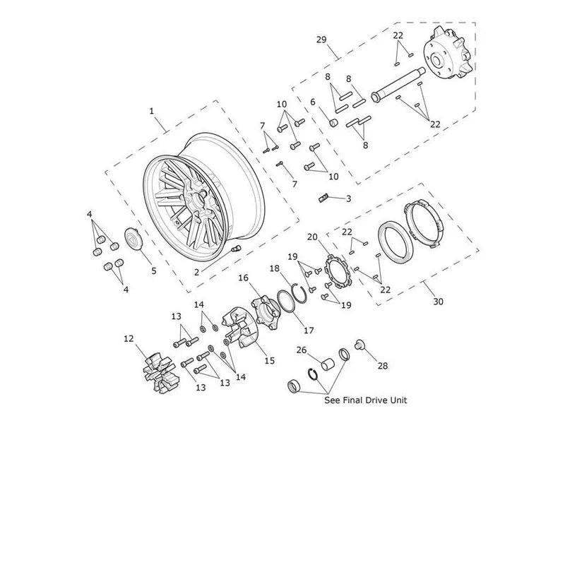 Roue Arrière Rocket 3 GT Black Micro-Fiche