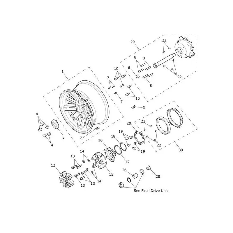Roue Arrière Rocket 3 R Black Micro-Fiche