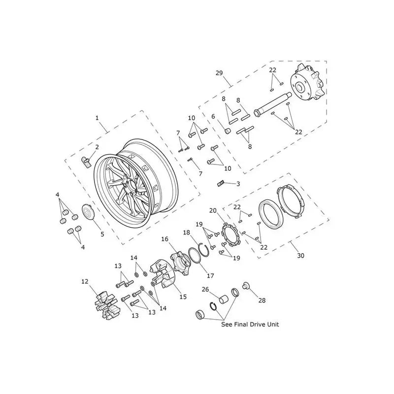 Roue Arrière Rocket 3 Storm GT Micro-Fiche