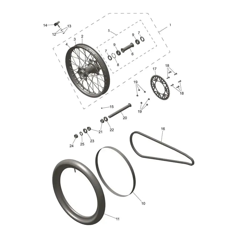 Roue Arrière TF 450-C Micro-Fiche