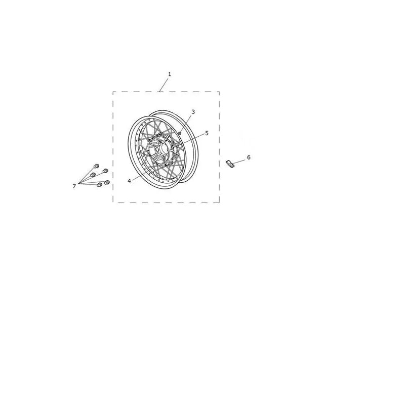 Roue Arrière Tiger 1200XCx (VIN jusqu’au AV5526) Micro-Fiche