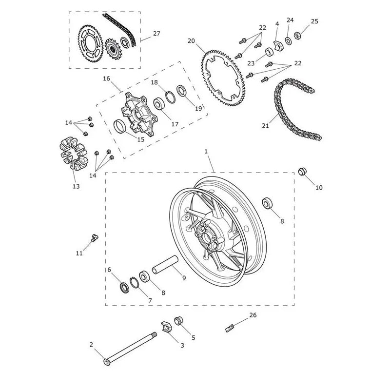 Roue Arrière Tiger 850 Sport Micro-Fiche