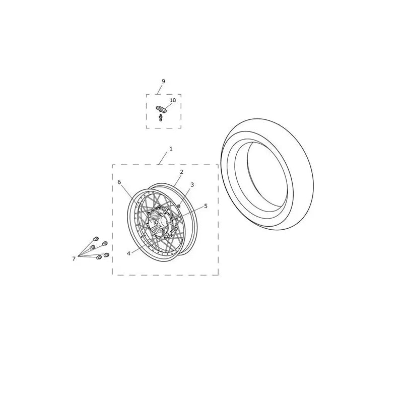Roue Arrière Tiger Explorer XCA (VIN à partir de 740277) Micro-Fiche