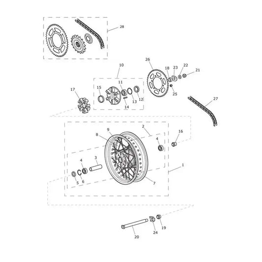 Roue Arrière et Transmission