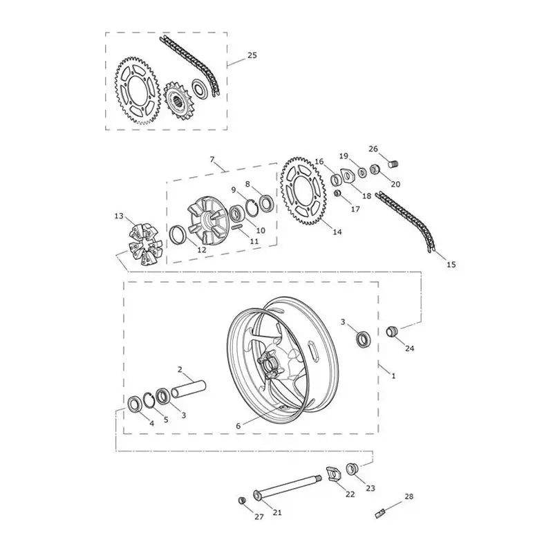 Roue Arrière et Transmission