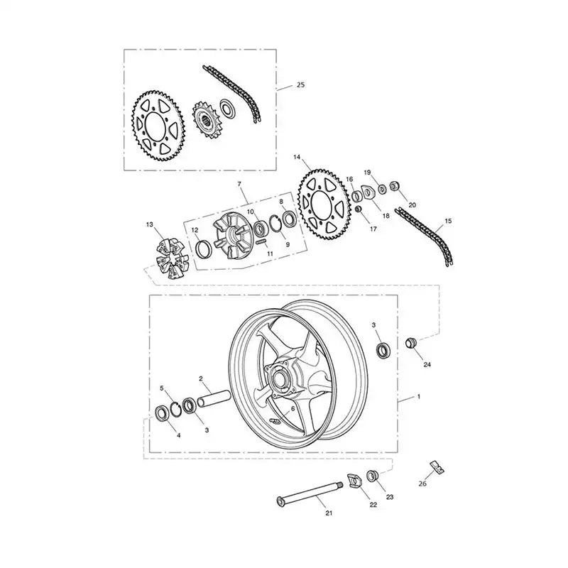 Roue Arrière et Transmission