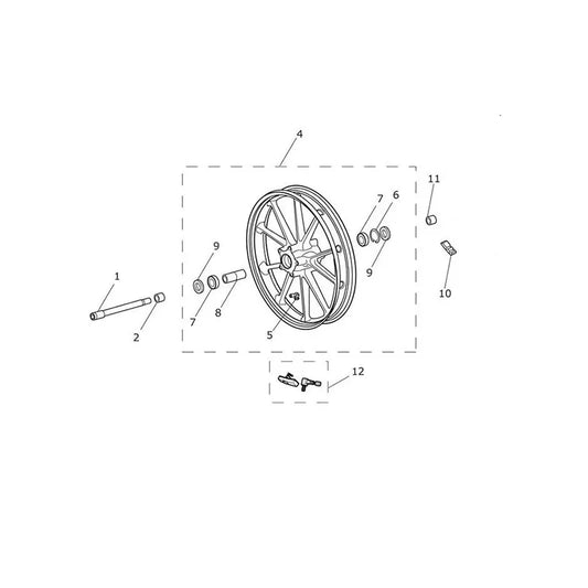 Roue Avant Baton
