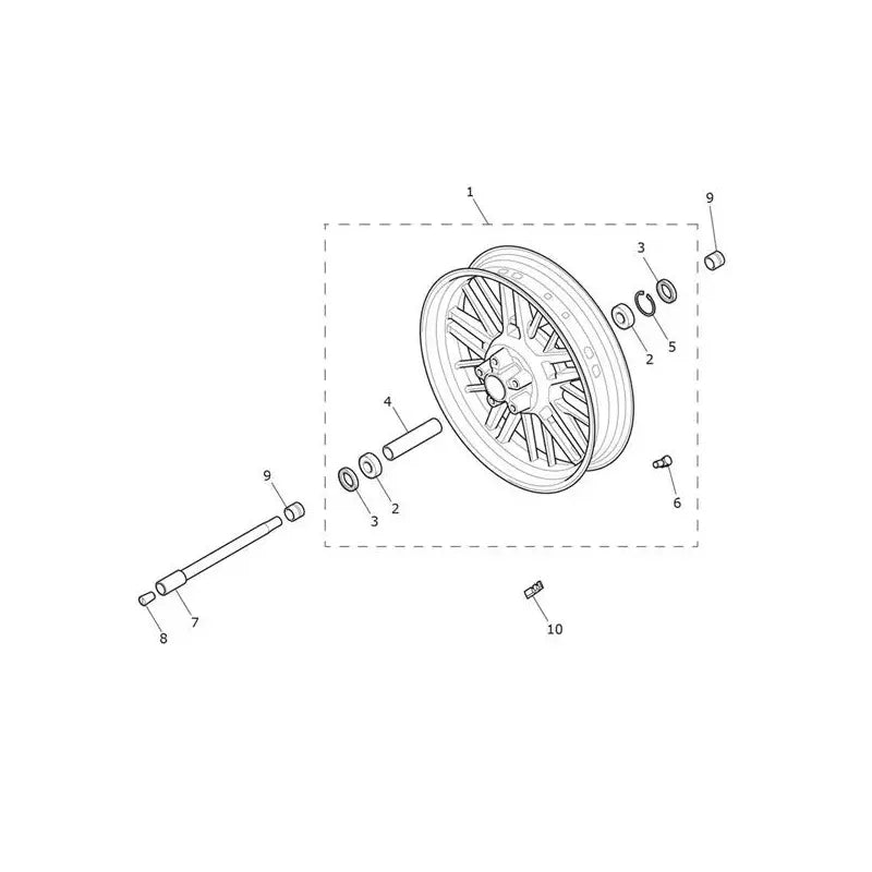 Roue Avant Rocket 3 GT Black Micro-Fiche