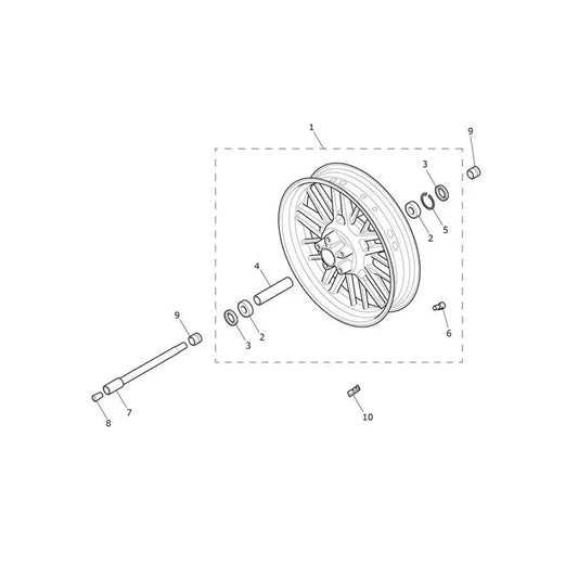 Roue Avant Rocket 3 GT Black Micro-Fiche