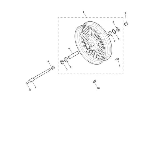 Roue Avant Rocket 3 GT Micro-Fiche
