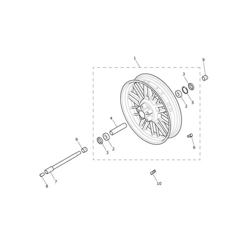 Roue Avant Rocket 3 R Black Micro-Fiche