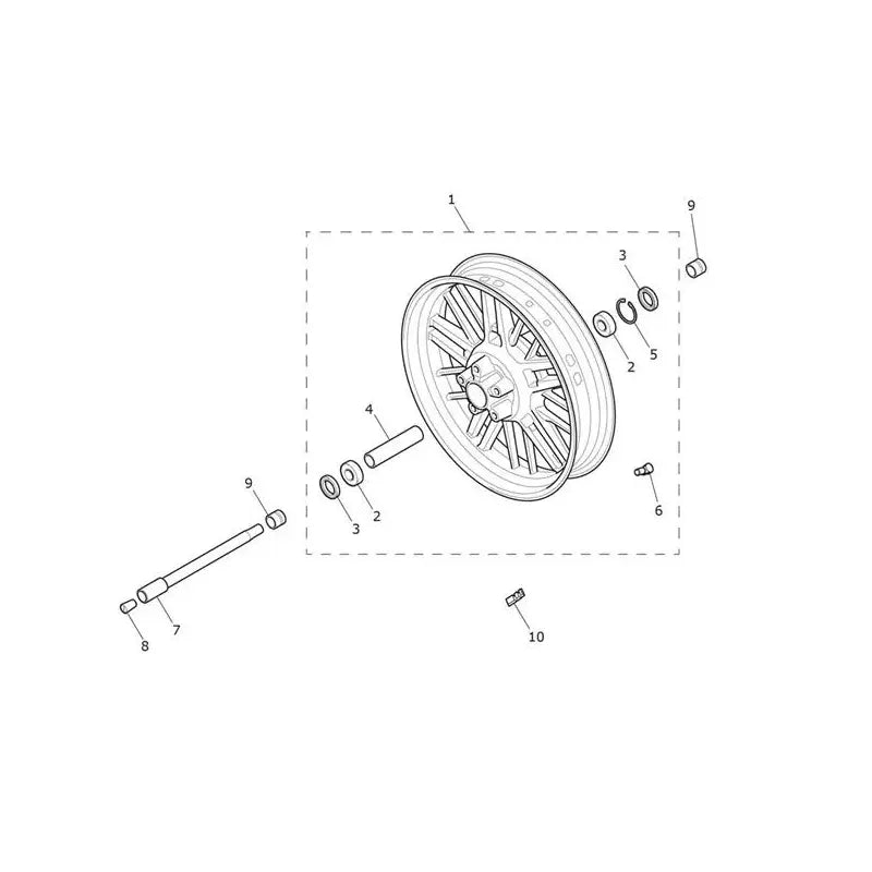 Roue Avant Rocket 3 R Micro-Fiche