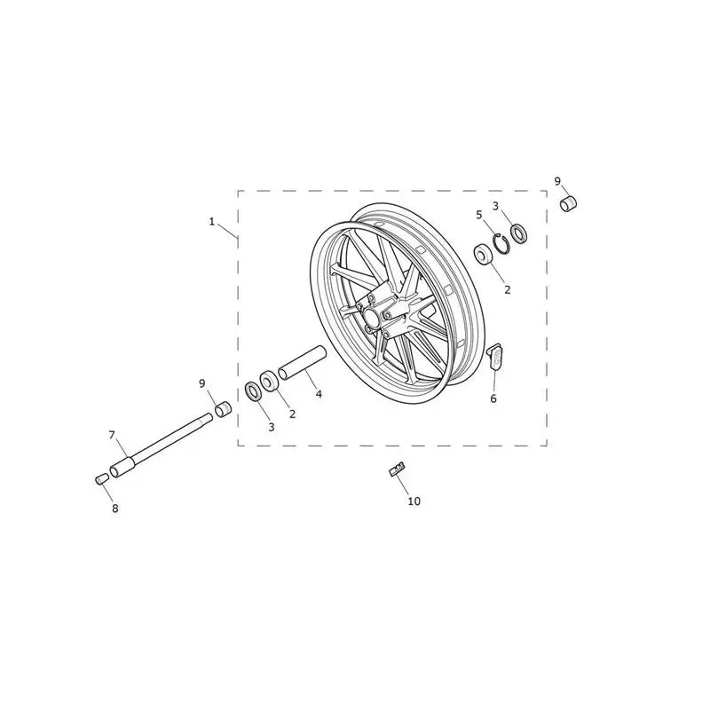 Roue Avant Rocket 3 Storm R Micro-Fiche