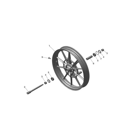 Roue Avant Scrambler 400 X Micro-Fiche