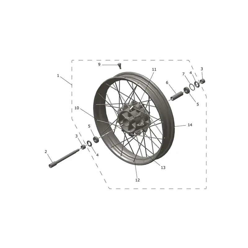 Roue Avant Scrambler 400 XC Micro-Fiche