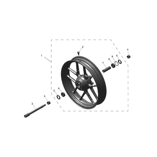 Roue Avant Speed 400 Micro-Fiche