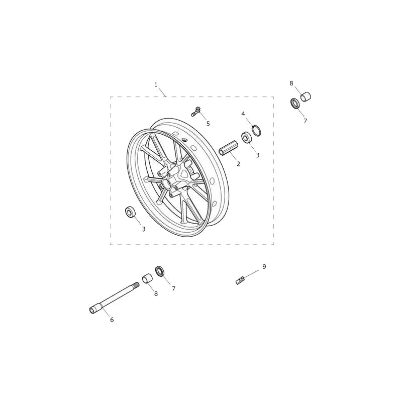 Roue Avant Speed Triple 1200 RR Micro-Fiche