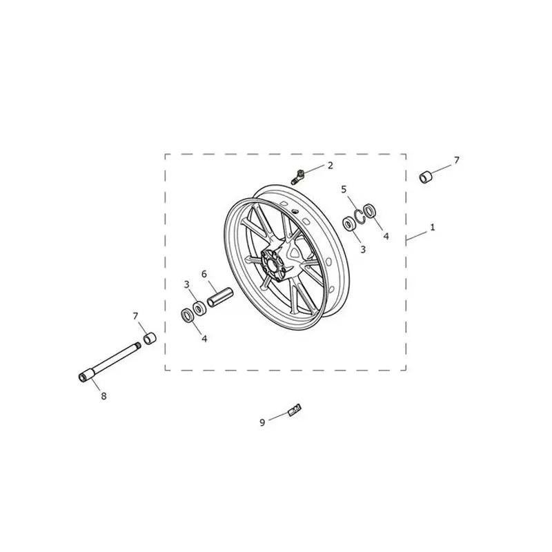 Roue Avant Speed Twin 1200 RS Micro-Fiche