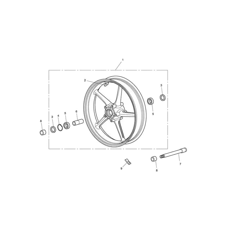 Roue Avant Street Triple 675R (VIN jusqu'au 560476)