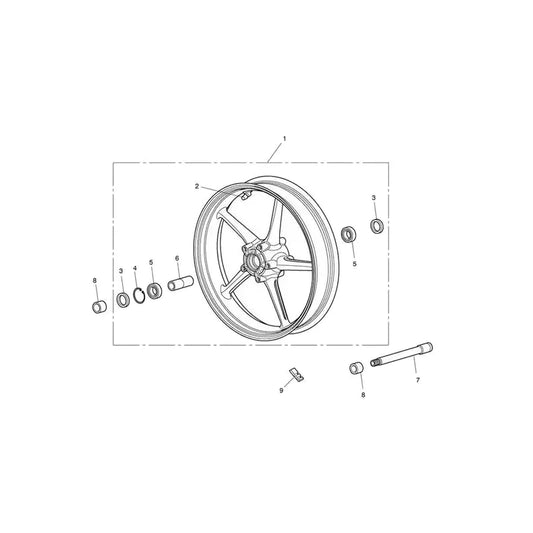 Roue Avant Street Triple 675R (VIN jusqu'au 560476)
