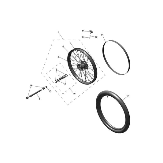 Roue Avant TF 250-C Micro-Fiche