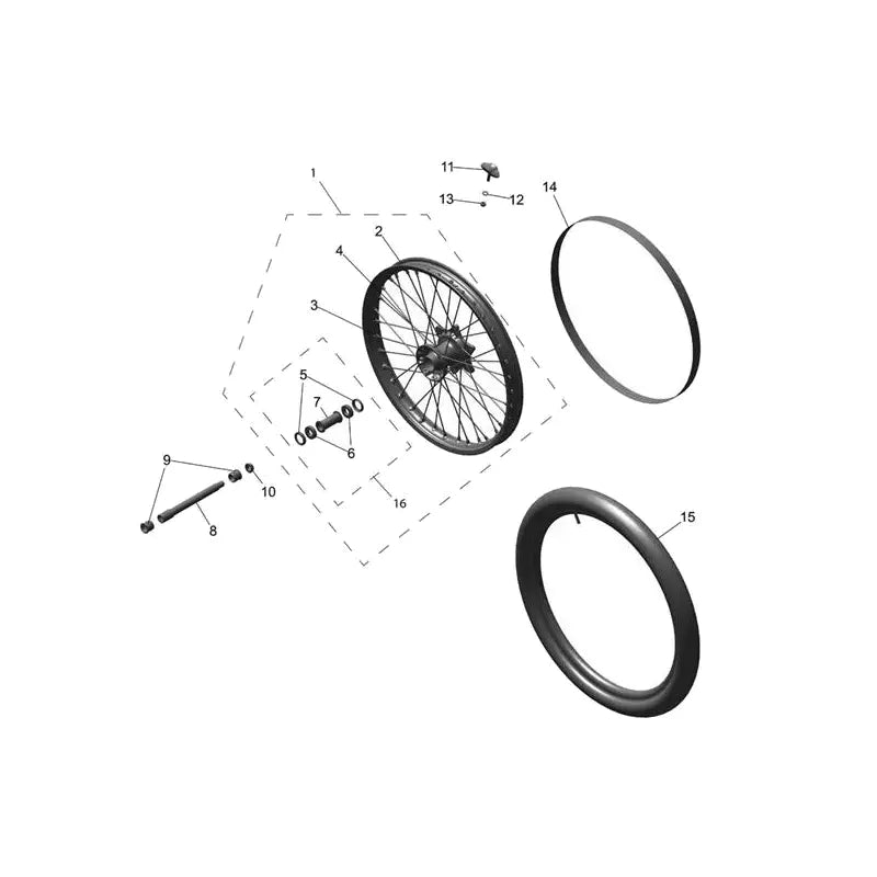 Roue Avant TF 450-C Micro-Fiche