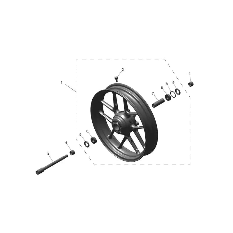Roue Avant Thruxton 400 Micro-Fiche