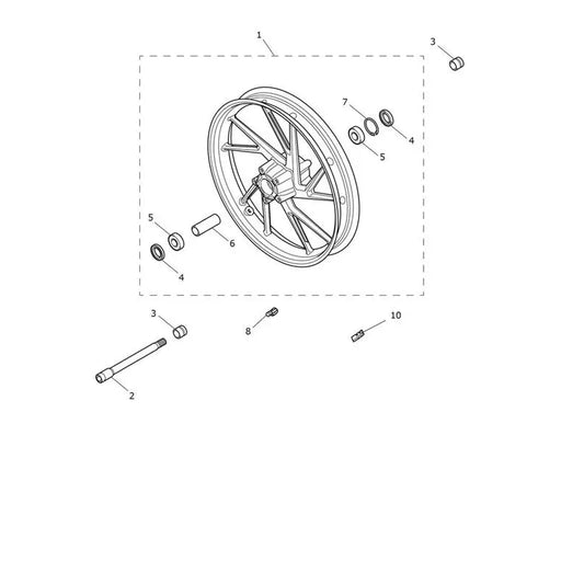 Roue Avant Tiger 900 Micro-Fiche