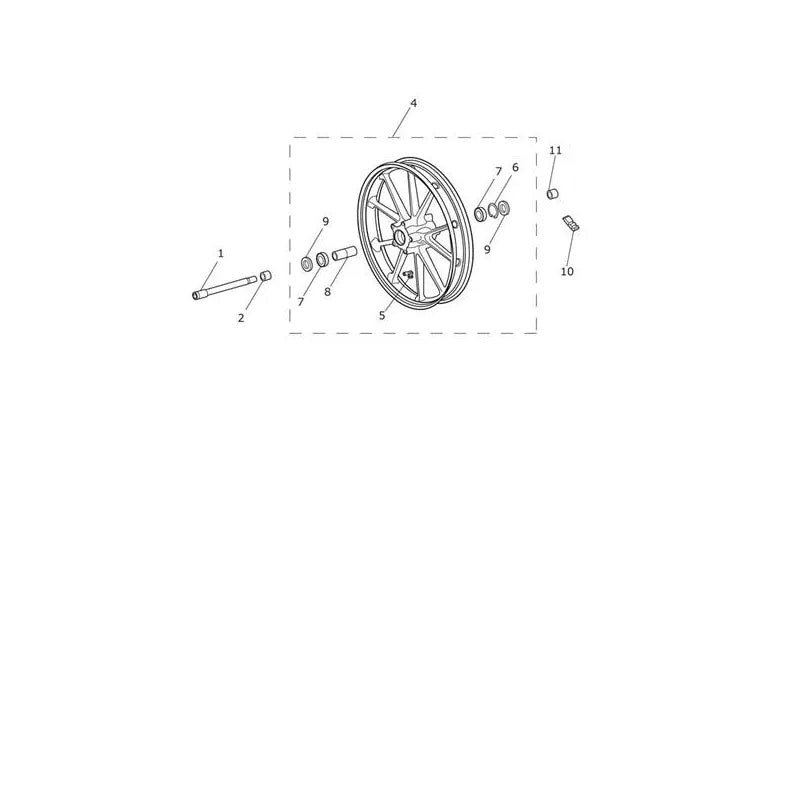 Roue Avant Tiger Explorer XRx (VIN à partir de 740277) Micro-Fiche