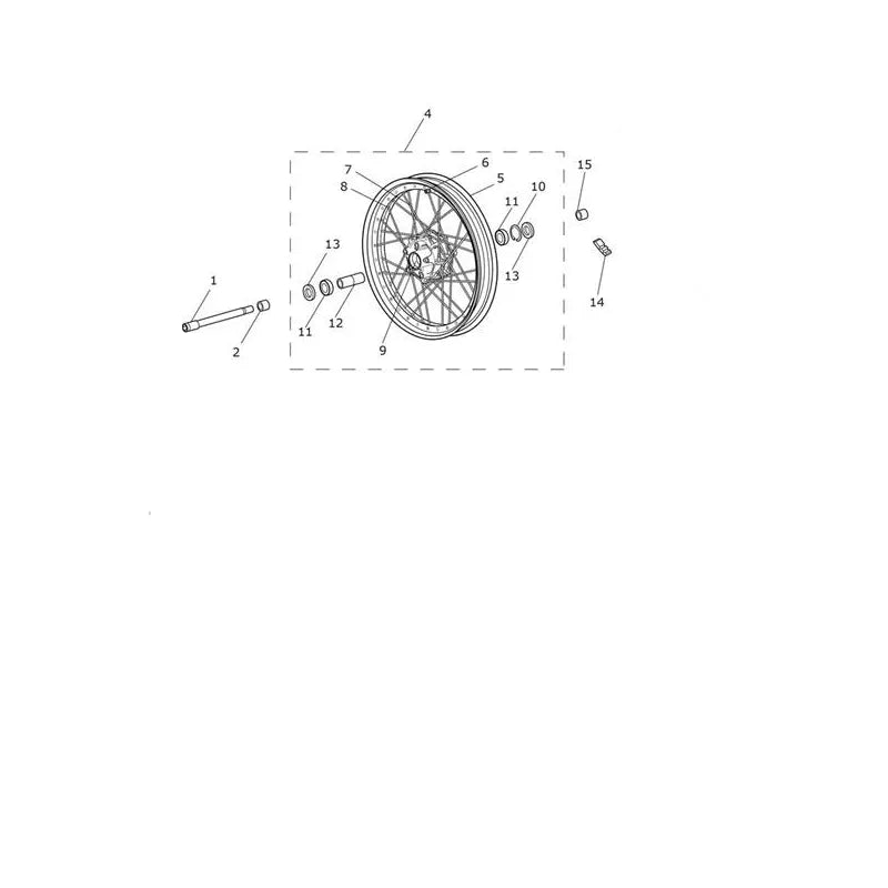 Roue Avant Tiger Explorer XC (VIN jusqu’au 740276) Micro-Fiche