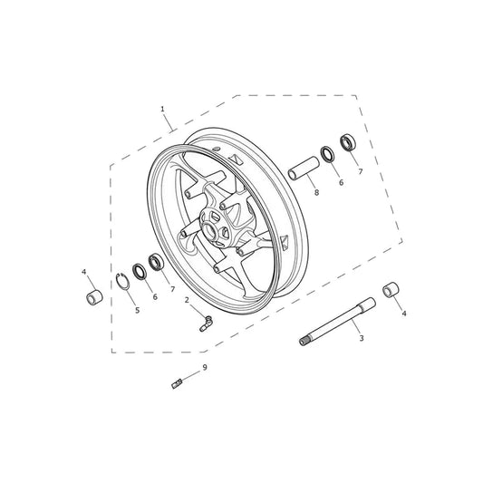 Roue Avant Tiger Sport 660 à partir de CN4034 Micro-Fiche