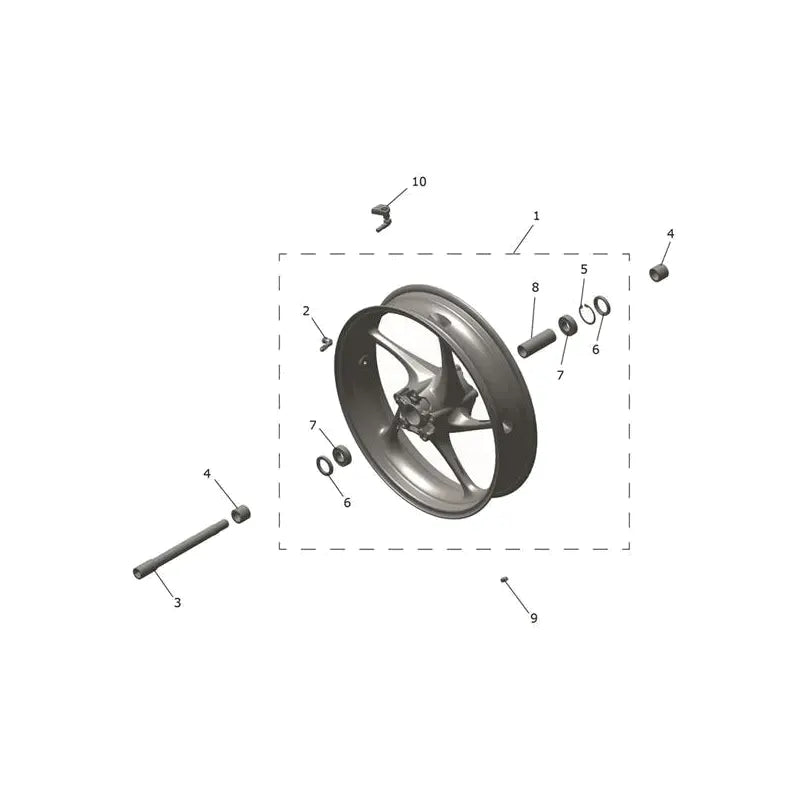 Roue Avant Tiger Sport 800 Tour Micro-Fiche