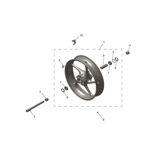 Roue Avant Tiger Sport 800 Tour Micro-Fiche