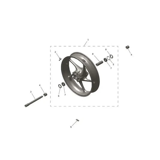 Roue Avant Tiger Sport 800 Micro-Fiche