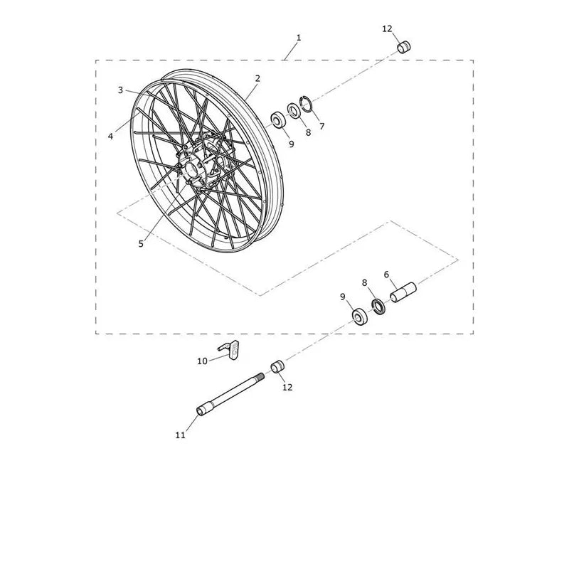 Roue Avant Tiger 1200 Rally Explorer Micro-Fiche