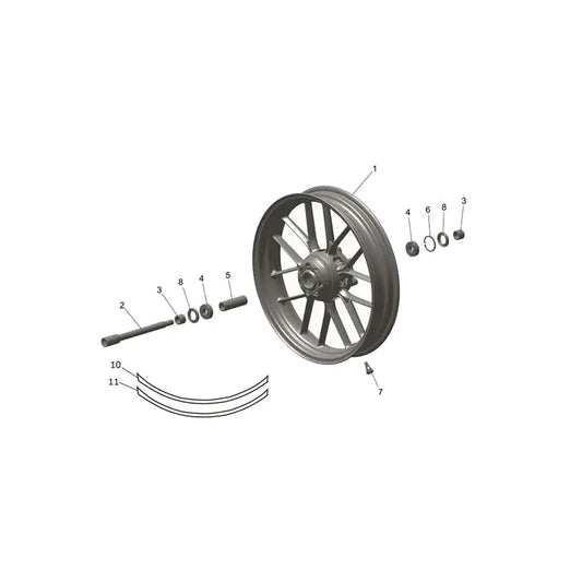 Roue Avant Tracker 400 Micro-Fiche