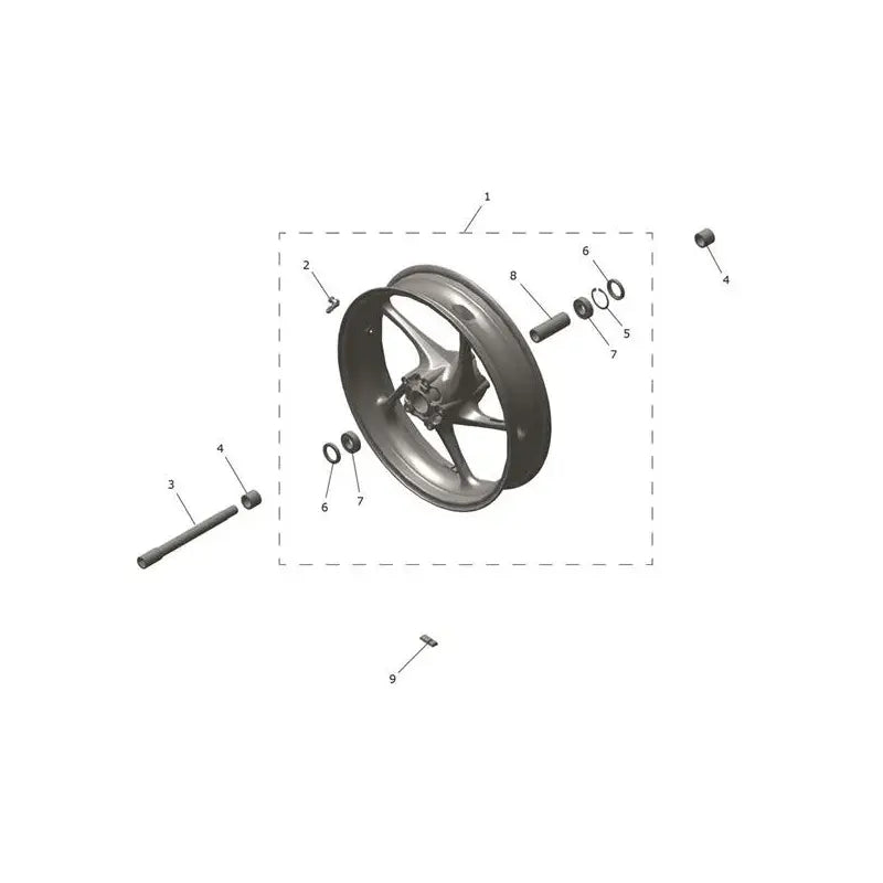 Roue Avant Trident 800 Micro-Fiche