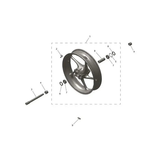 Roue Avant Trident 800 Micro-Fiche