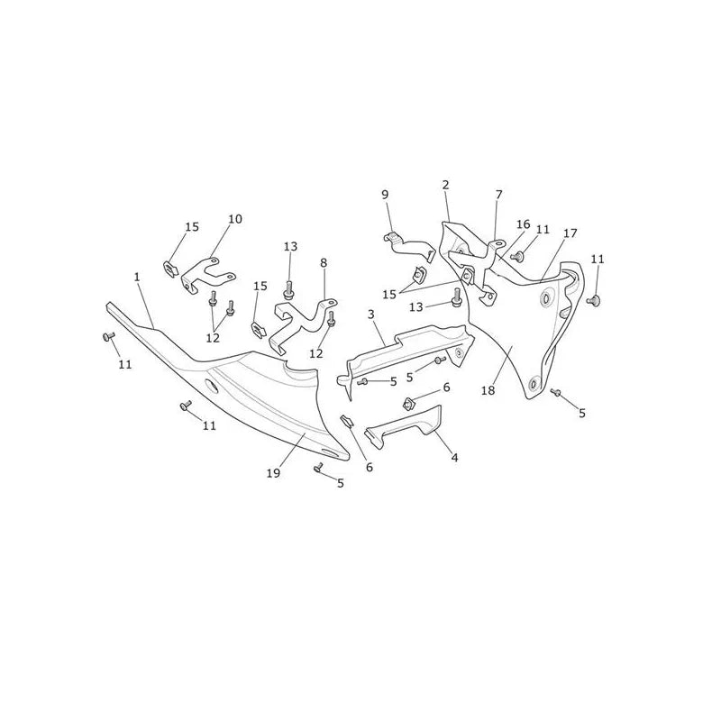 Sabot Moteur Speed Triple 1050 VIN 461332 à 735437 Micro-Fiche