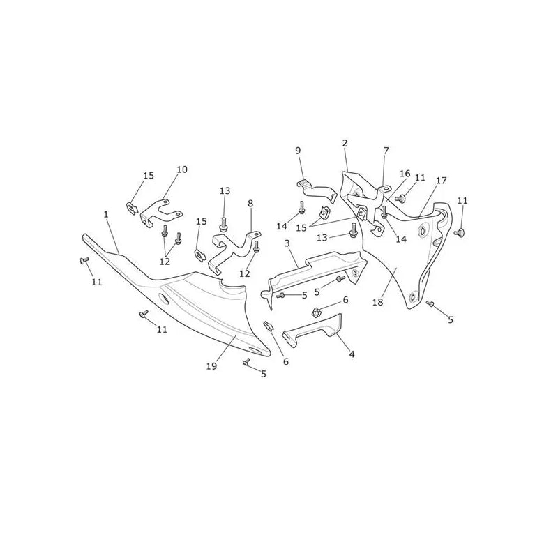 Sabot Moteur Speed Triple 1050 R VIN jusqu'au 735336 Micro-Fiche