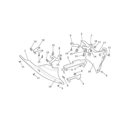 Sabot Moteur Speed Triple 1050 R VIN jusqu'au 735336 Micro-Fiche