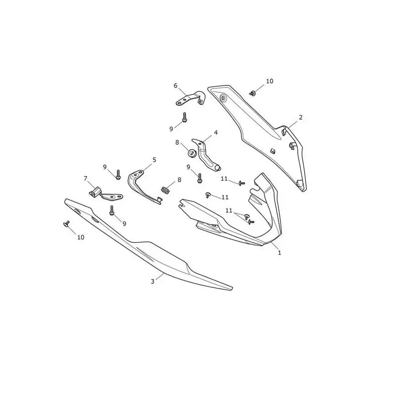 Sabot Moteur Speed Triple 1200 RS VIN jusqu'au CD3147 Micro-Fiche